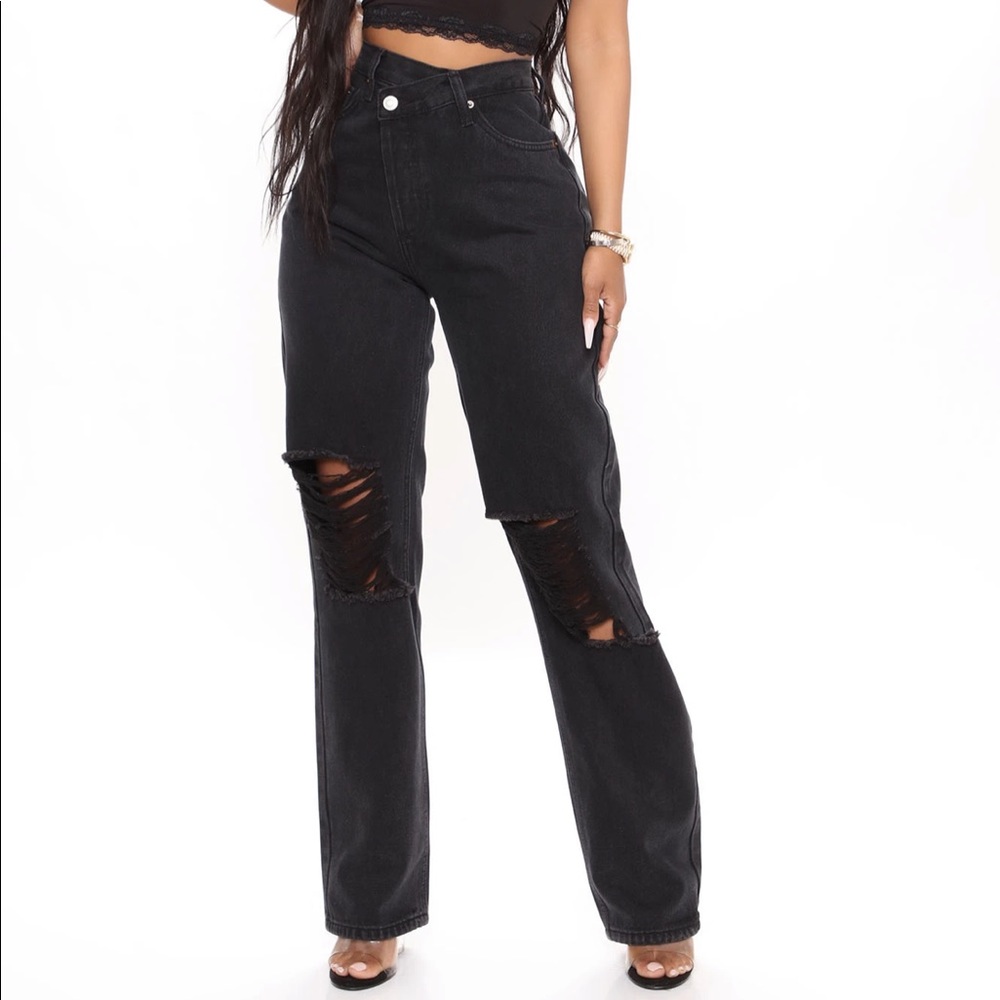 Fashion Nova Distressed Jeans
